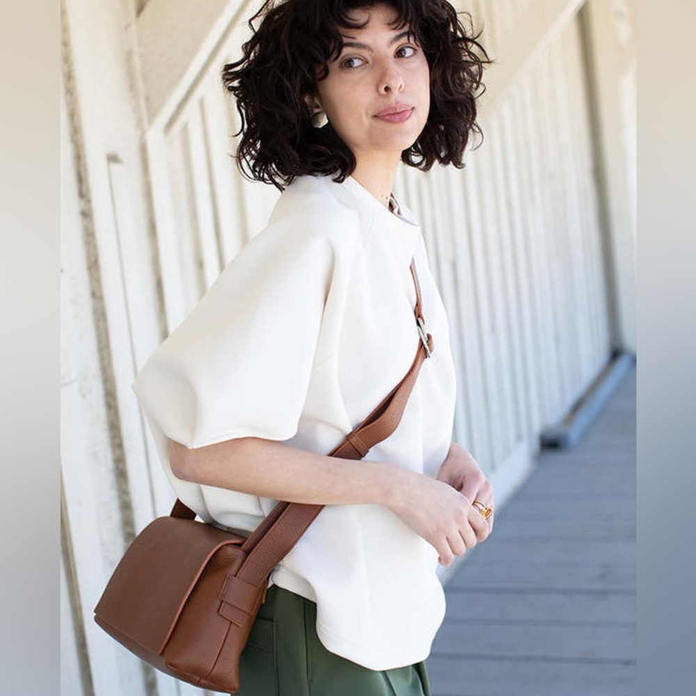 NO/AN || No An Terracotta Small Fold Bag Crossbody Flap Brown‎ Tan